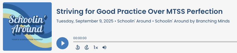 Striving for Good Practice Over MTSS Perfection-1