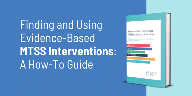 Finding Evidence-Based MTSS Interventions - guide - branching minds-min