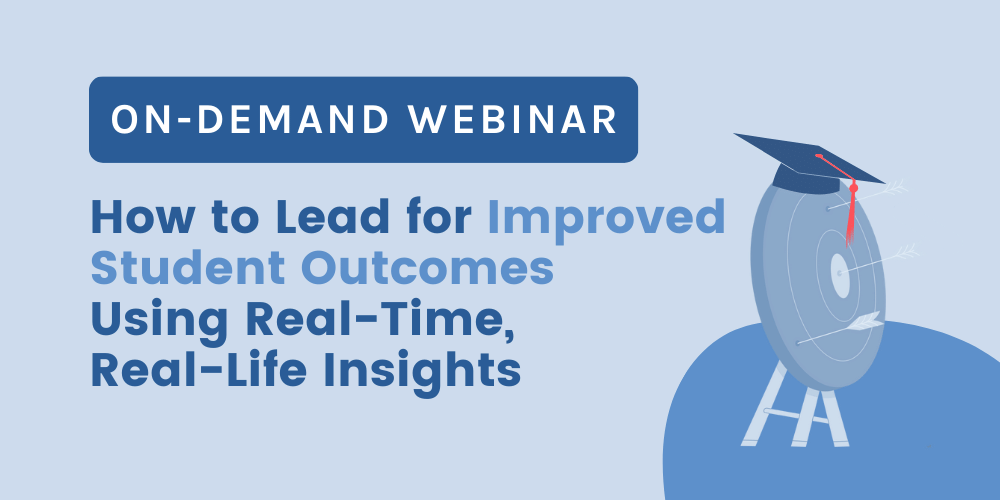 How to Lead for Improved  Student Outcomes  Using Real-Time,  Real-Life Insights