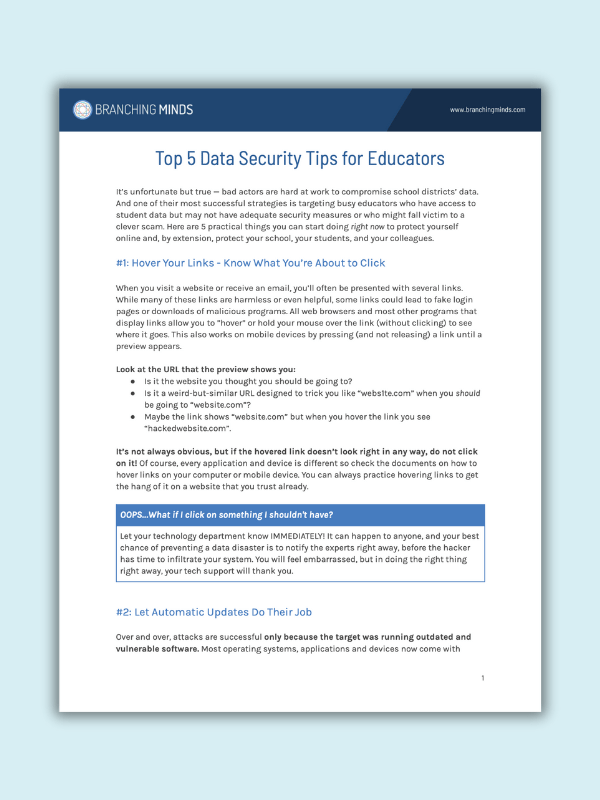 5 Data Security Questions for School Administrators