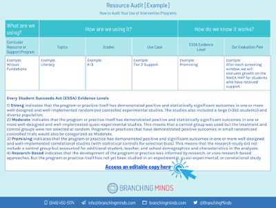 Resource Audit worksheet  2