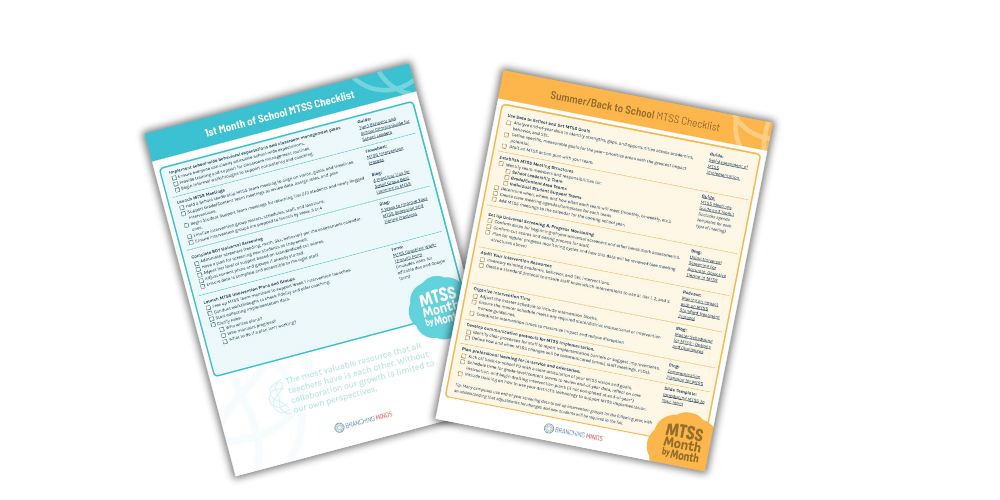 Month by month MTSS Guide
