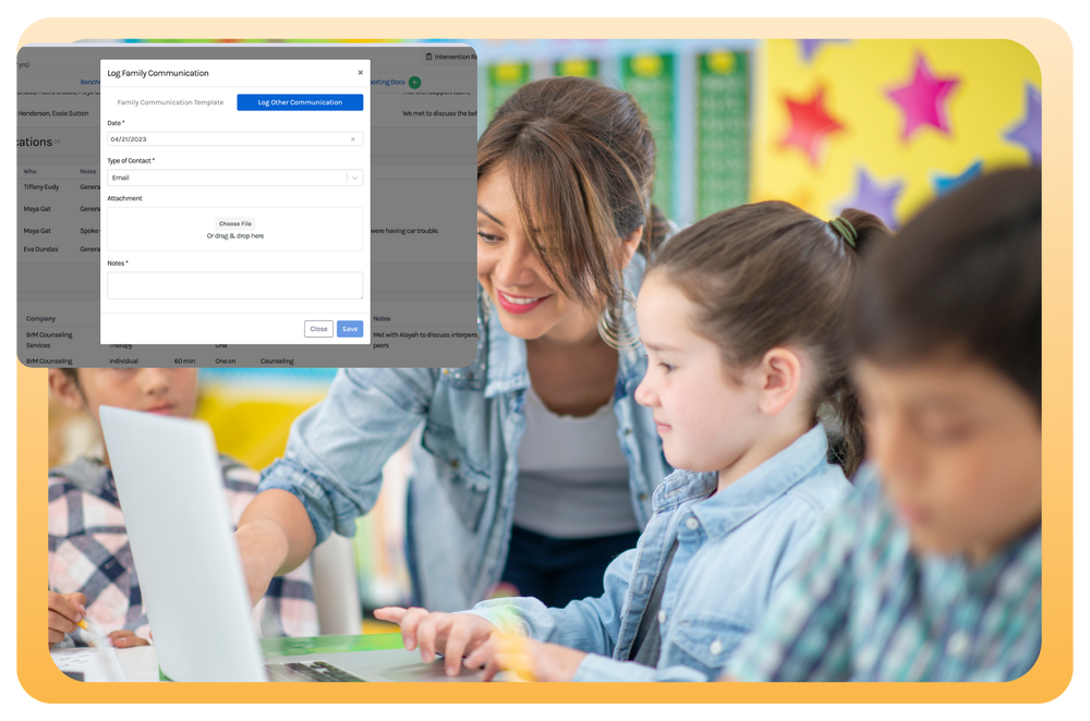 Parent communication tool for schools