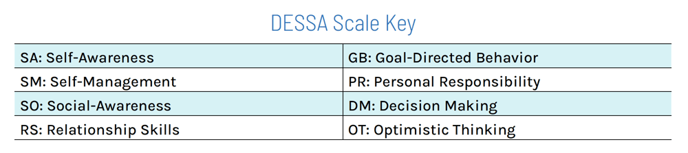 SESSA Scale Key