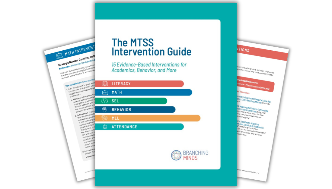 MTSS Intervention Guide cover