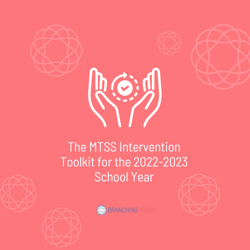 The MTSS Intervention Toolkit for the 2022-2023 School Year Image