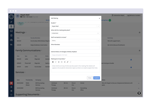 Branching Minds MTSS Platform_Meetings Log