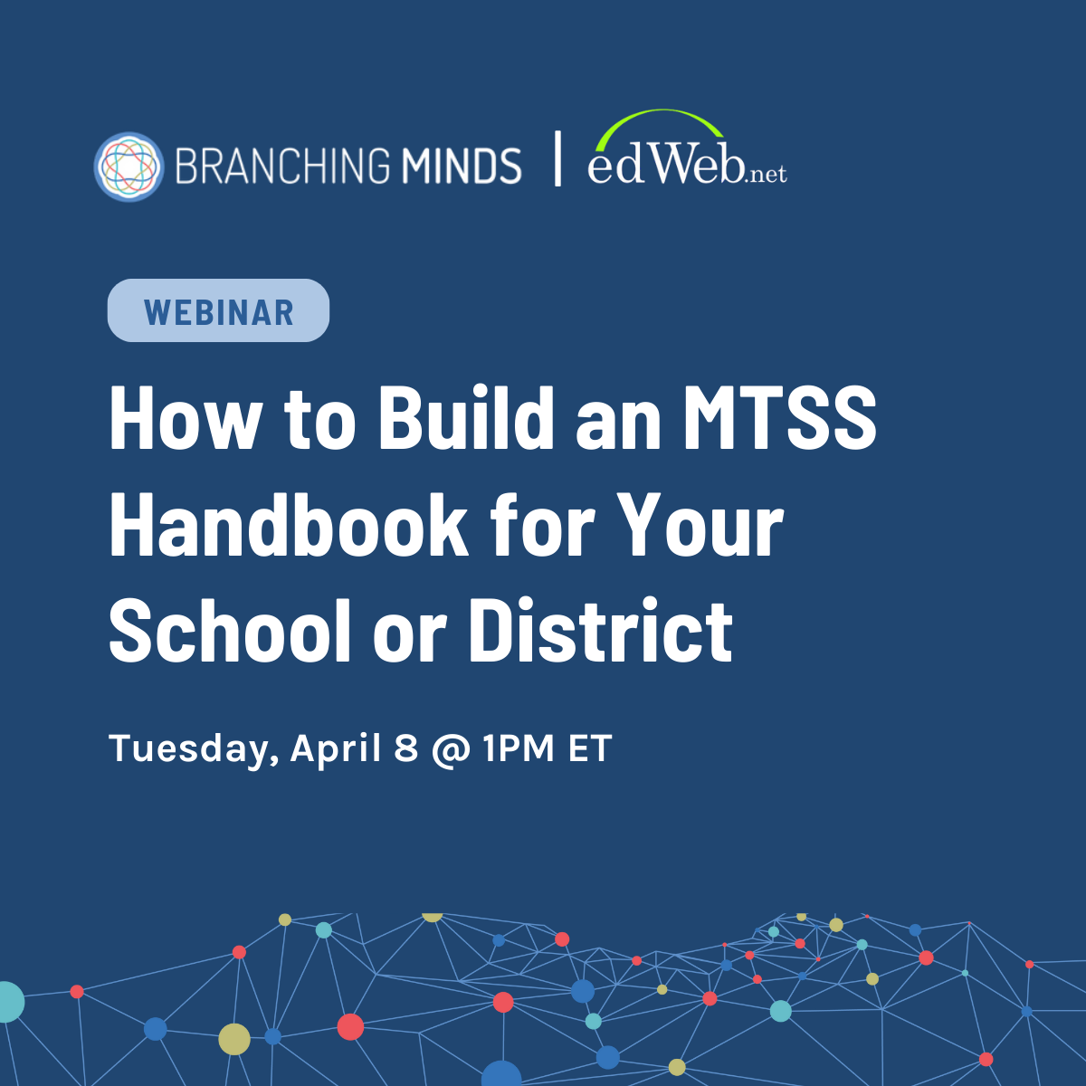 How to Build an MTSS Handbook Webinar SM Post + Newsletter Graphics