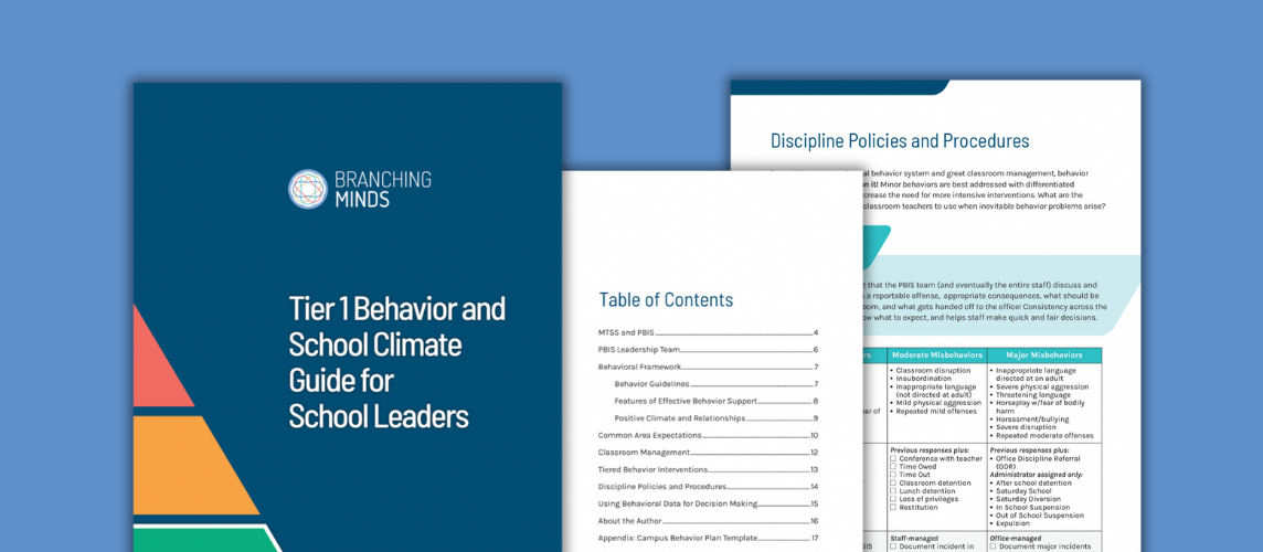 Tier 1 Behavior and School Climate Guide for School Leaders - banner image-1