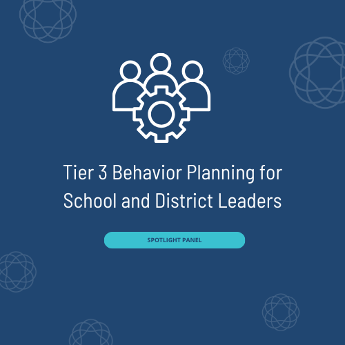 Tier 3 Behavior Planning for School and District Leaders