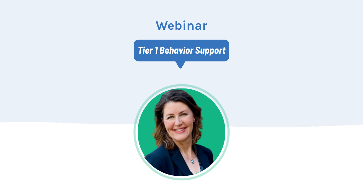 Tier 1 Behavior Support