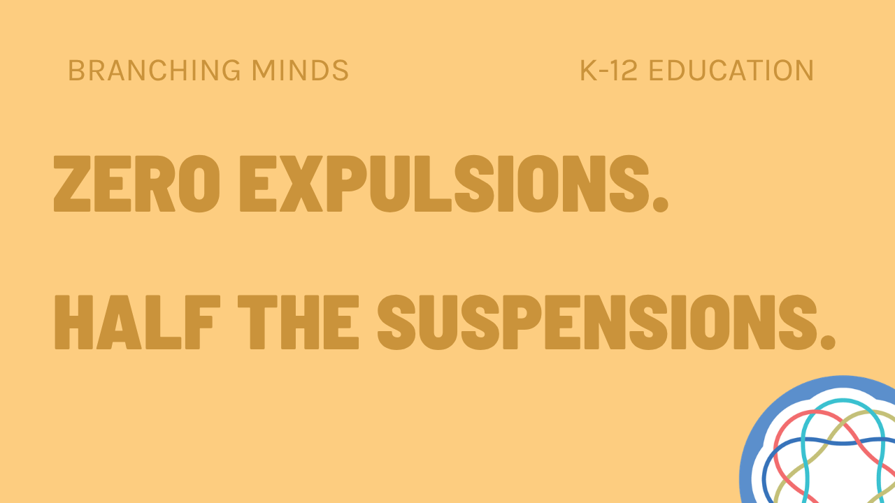 0 Expulsions. Half the Suspensions.