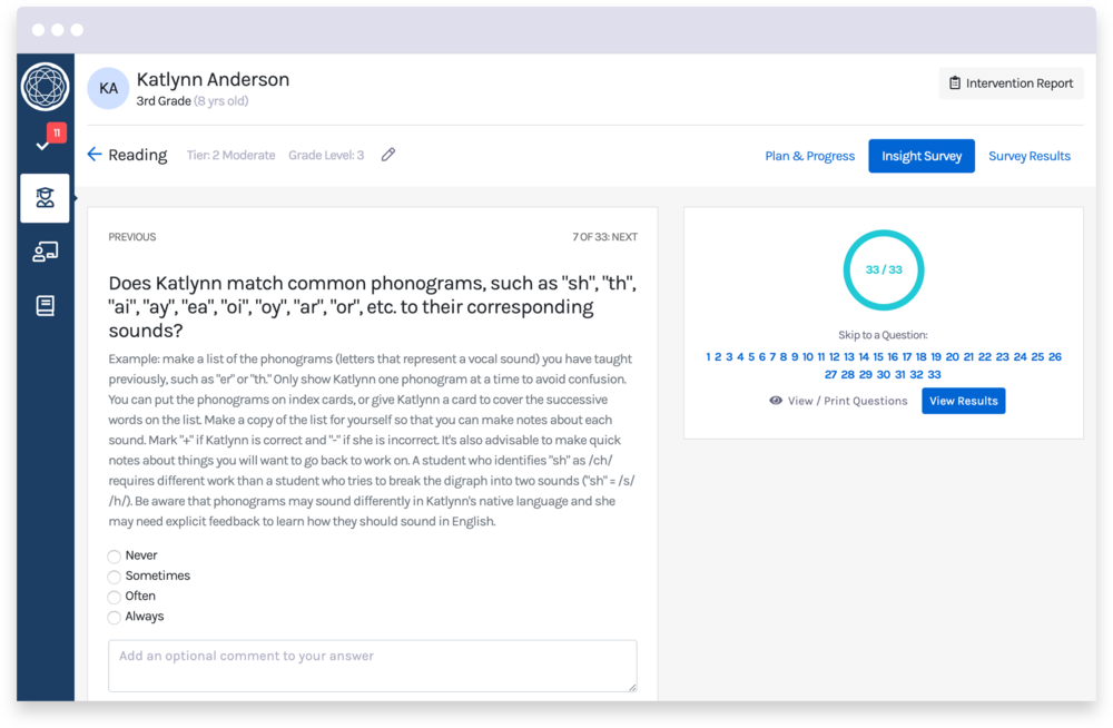 Answer survey questions Answer survey questions