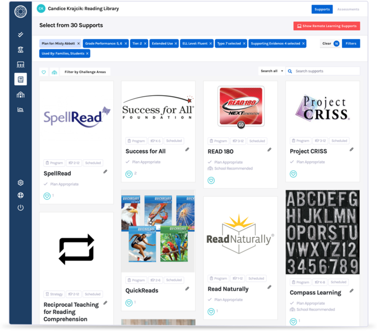 Search our library for remote learning supports