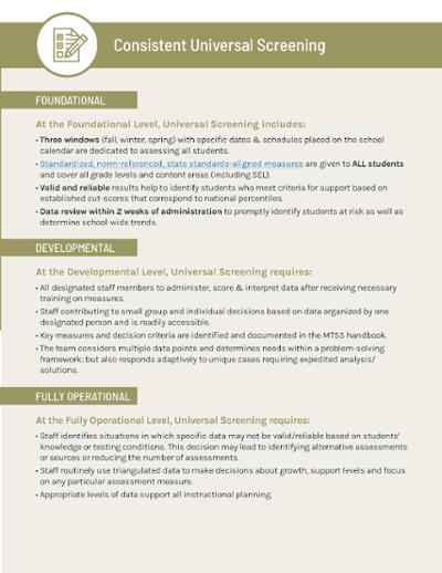 MTSS Mobilization framework MTSS Mobilization framework