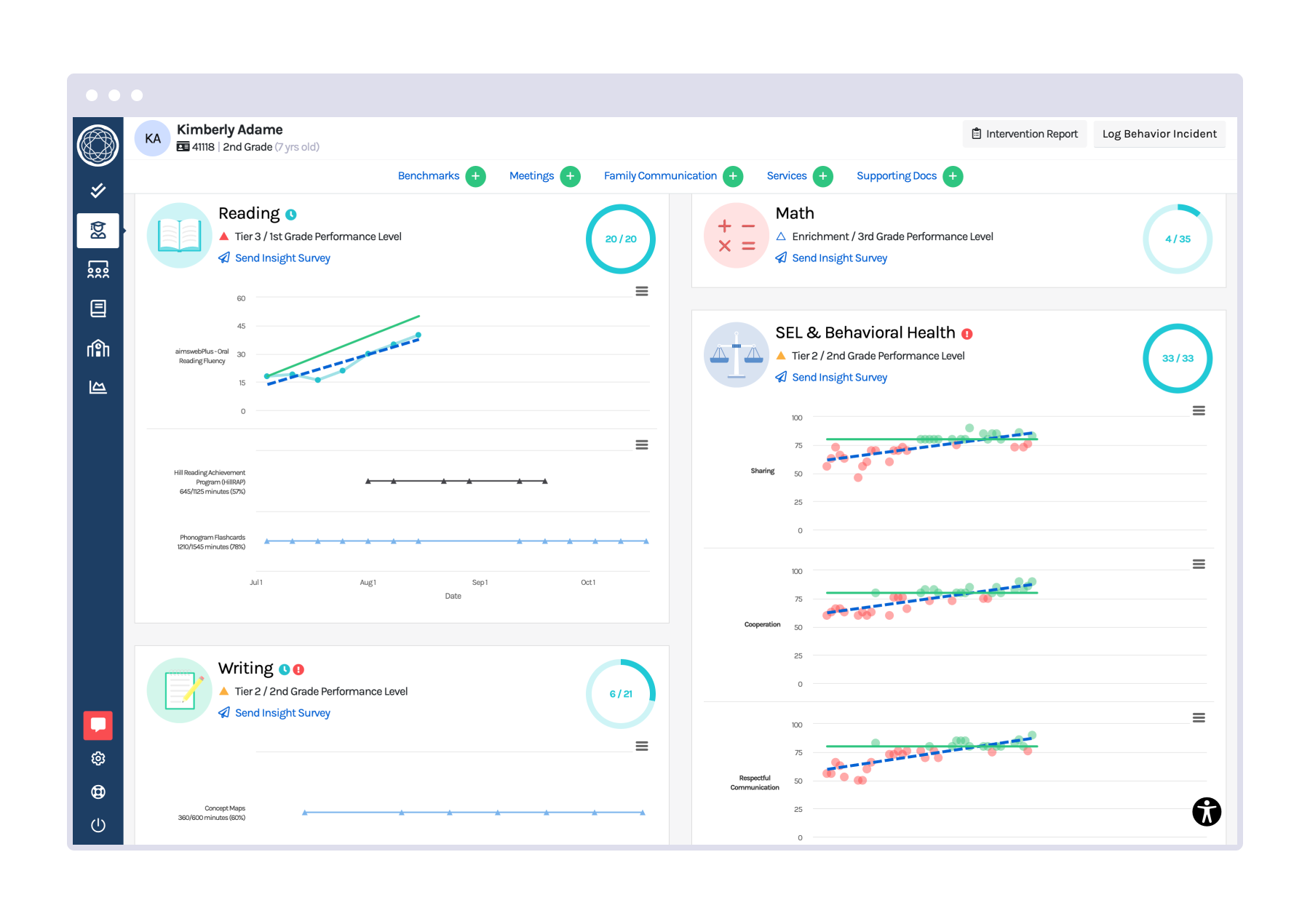 MTSS Platform Student Progress