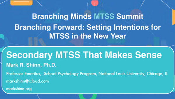 Secondary MTSS that Makes Sense